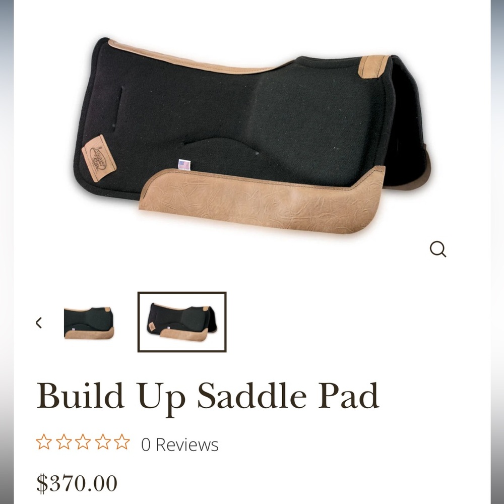 Impact gel built up saddle pad